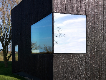 PermaChar charred timber cladding- cladding and window detail
