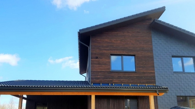 PermaChar® Charred Timber Cladding - Char Level: Shade