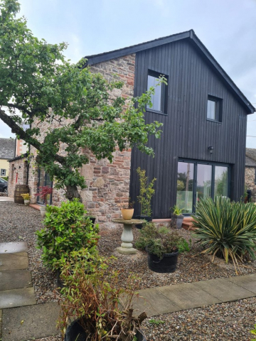 Old Brewery Barn - Permachar Raven Larch Cladding