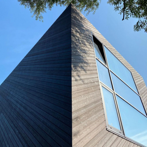 Permachar charred timber cladding