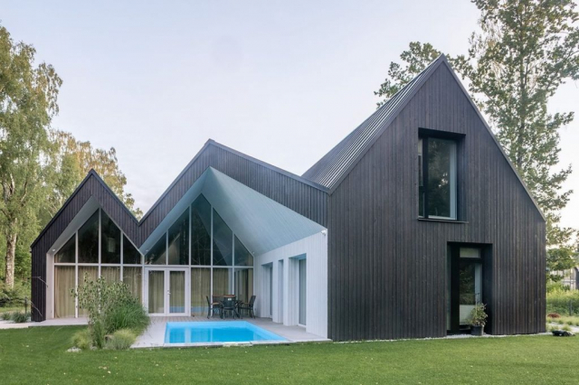 Permachar charred timber cladding