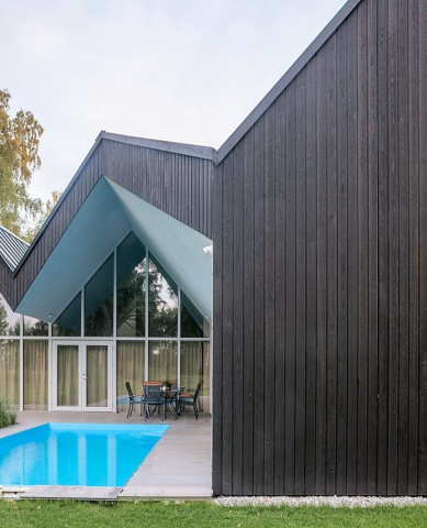 Permachar charred timber cladding
