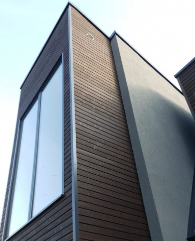 Permachar charred timber cladding