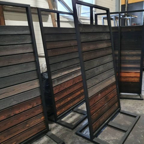 Permachar charred timber cladding