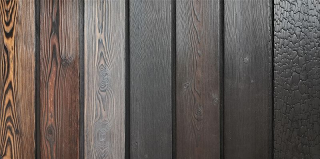 Sample board - Permachar Charred Timber Cladding